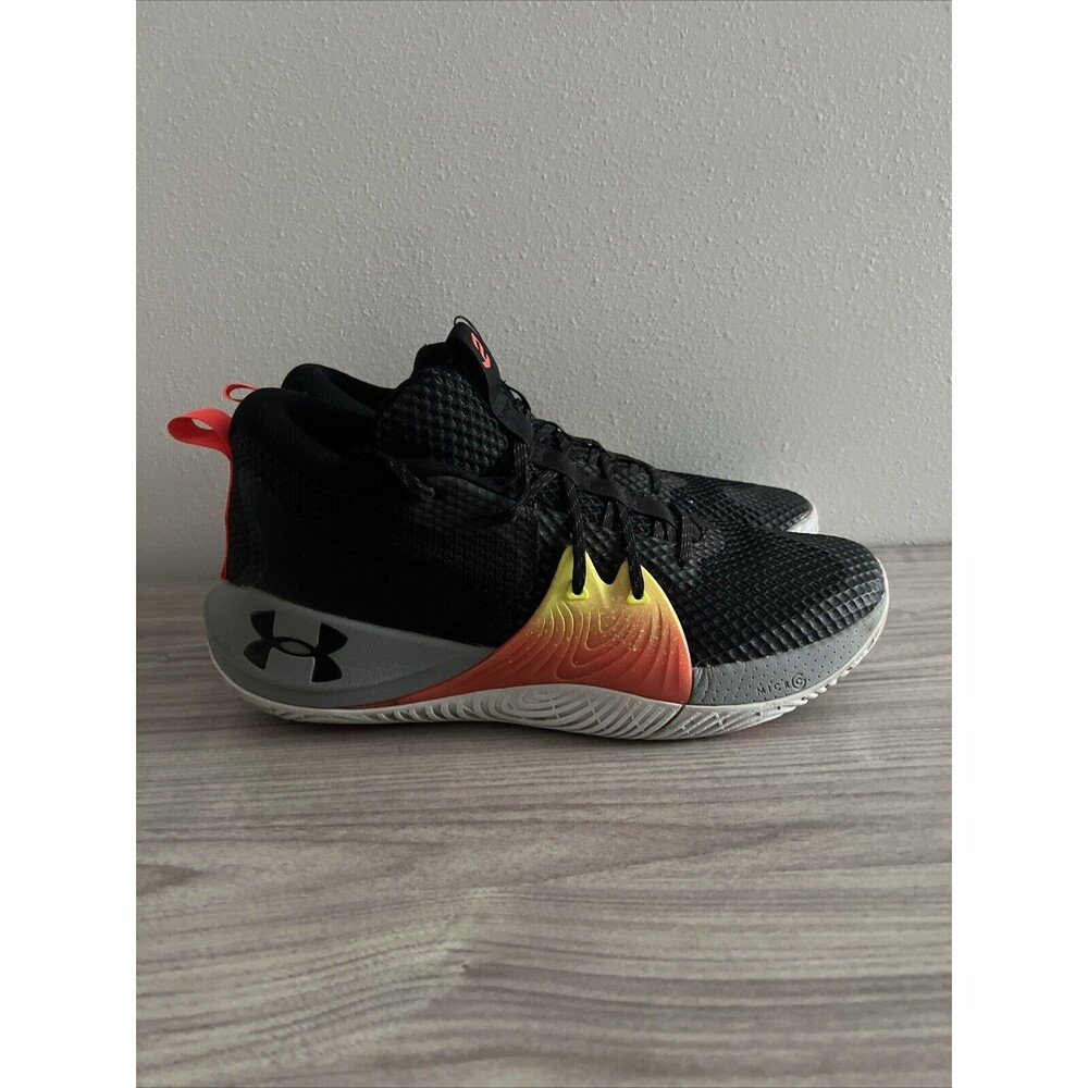 Under Armour Unisex Embiid One Black Basketball Shoes Sneakers Size M 14 W 15.5